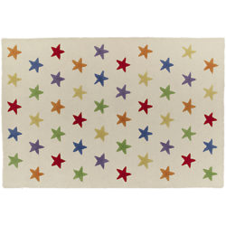 Great Little Trading Co Star Rug, Large Rainbow